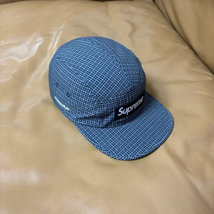 [BUNJANG] Supreme Camp Cap Cordura Plaid Black Hat / 슈프림 캠프캡 모자 박스로고 25ss 코듀라 플레이드 블랙