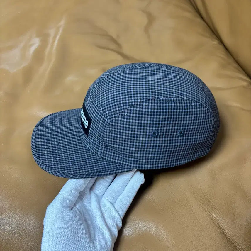 [BUNJANG] Supreme Camp Cap Cordura Plaid Black Hat / 슈프림 캠프캡 모자 박스로고 25ss 코듀라 플레이드 블랙