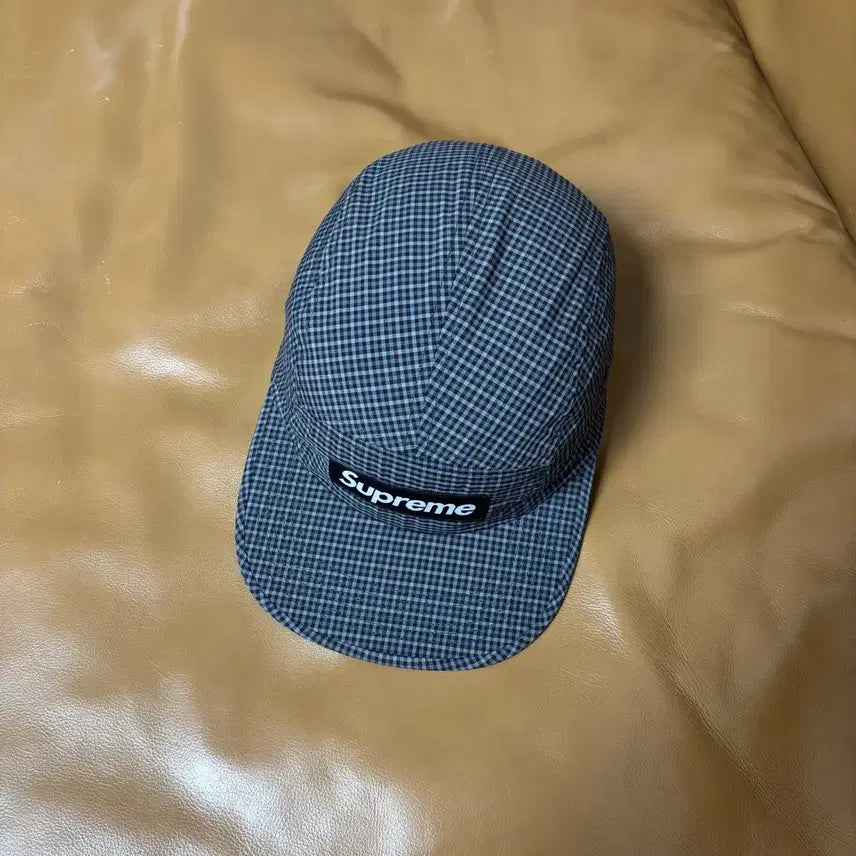 [BUNJANG] Supreme Camp Cap Cordura Plaid Black Hat / 슈프림 캠프캡 모자 박스로고 25ss 코듀라 플레이드 블랙