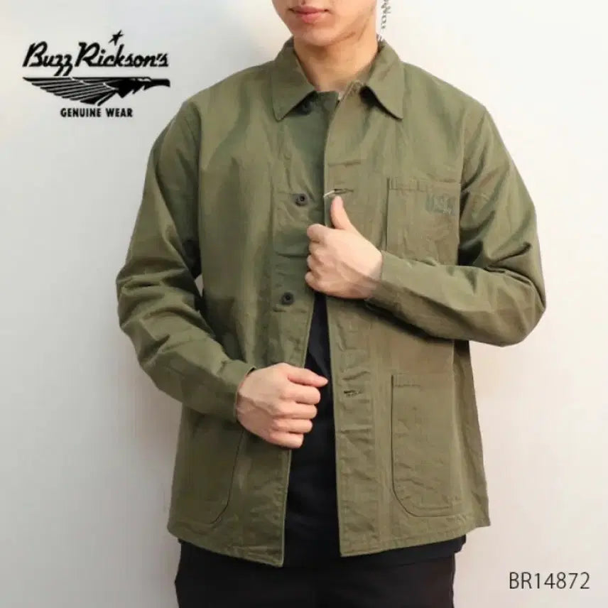 [BUNJANG] Buzz Rickson USN N-3 HBT Jacket / (40) 버즈릭슨 USN N-3 HBT 자켓