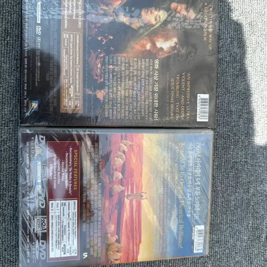 [BUNJANG] Mel Gibson &amp; George Stevens DVD Bundle Set / [미개봉] 패션 오브 크라이스트 &amp; 위대한 생애 DVD 세트 판매합니다