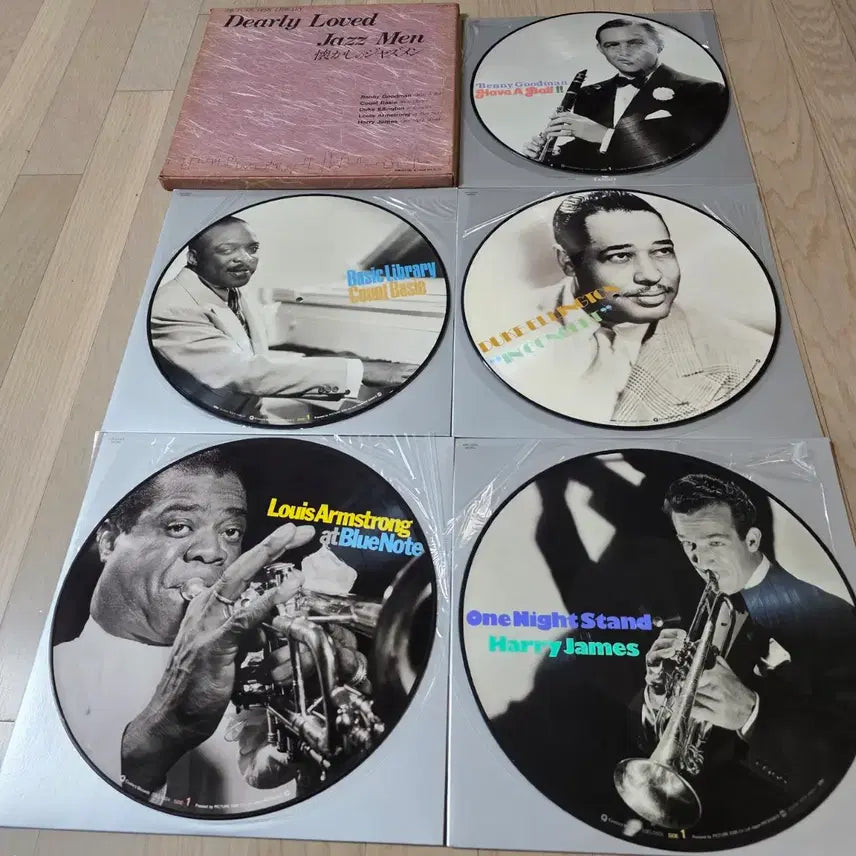 [BUNJANG] Various Artists "Dearly Loved Jazz Men" Swing Era 5LP Picture Disc Box Set / 재즈 명연주자 5인 헌정 컬렉션 박스반 5LP