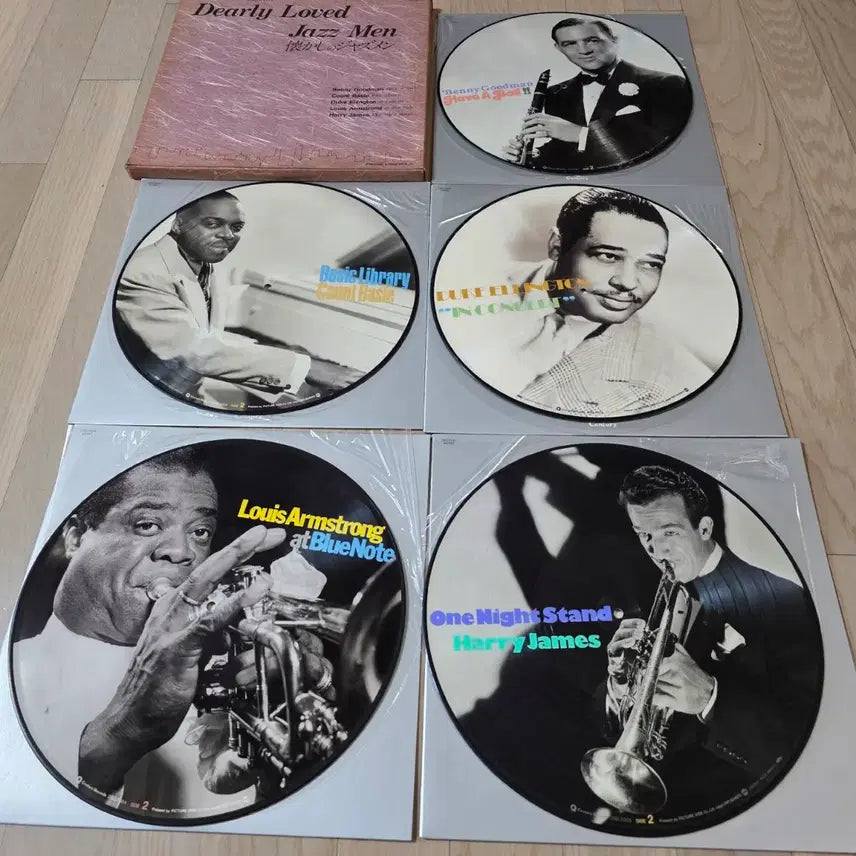 [BUNJANG] Various Artists "Dearly Loved Jazz Men" Swing Era 5LP Picture Disc Box Set / 재즈 명연주자 5인 헌정 컬렉션 박스반 5LP