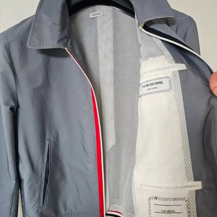 [BUNJANG] Thom Browne Woven Tech Golf Jacket / 톰브라운 사선완장 우븐 테크 점퍼(1/100/정품)