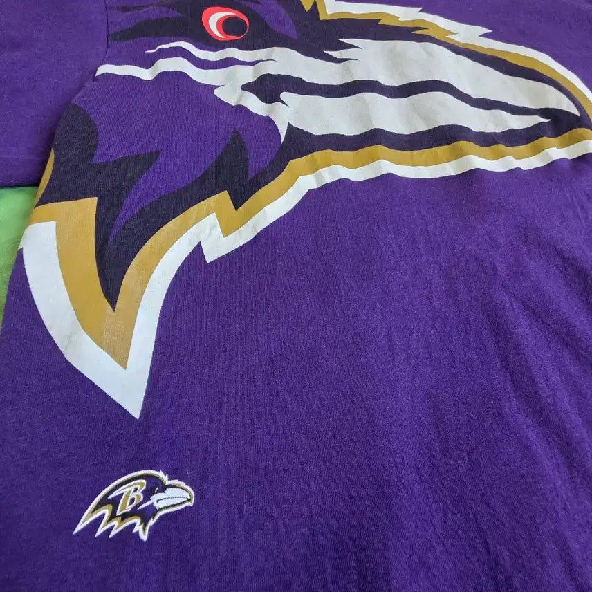 [BUNJANG] NFL Baltimore Ravens Purple Short Sleeve T-shirt / NFL 볼티모어 레이븐스 퍼플 반팔 티셔츠