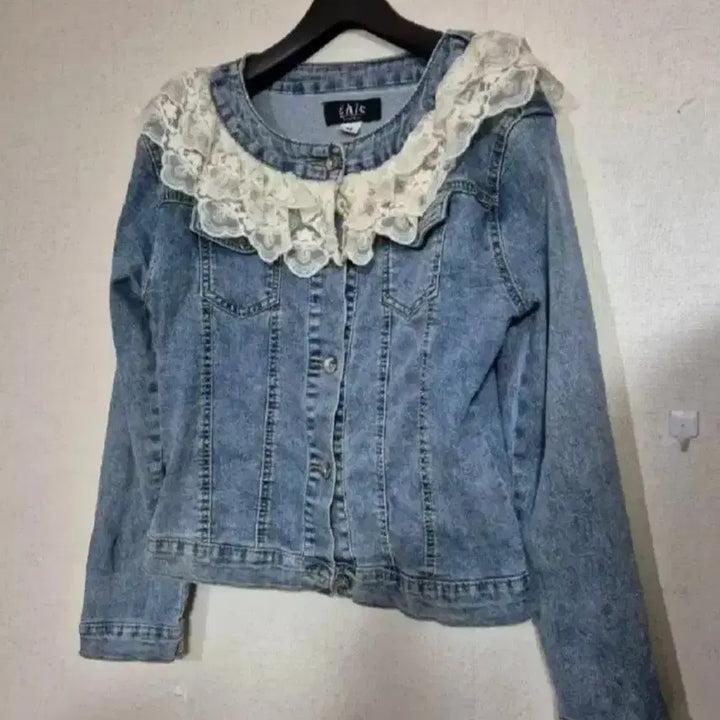[BUNJANG] Lace Denim Jacket / 레이스 데님 청자켓 스판짱짱 청자켓