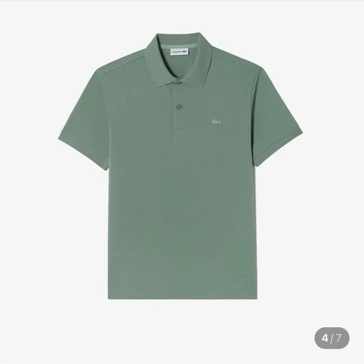 [BUNJANG] Lacoste Polo Shirt Dark Khaki / 미개봉 라코스테 컬러크록 폴로 피케티 반팔 100 다크카키