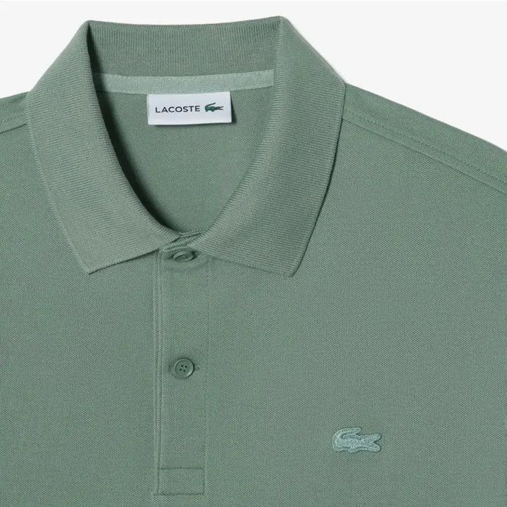 [BUNJANG] Lacoste Polo Shirt Dark Khaki / 미개봉 라코스테 컬러크록 폴로 피케티 반팔 100 다크카키