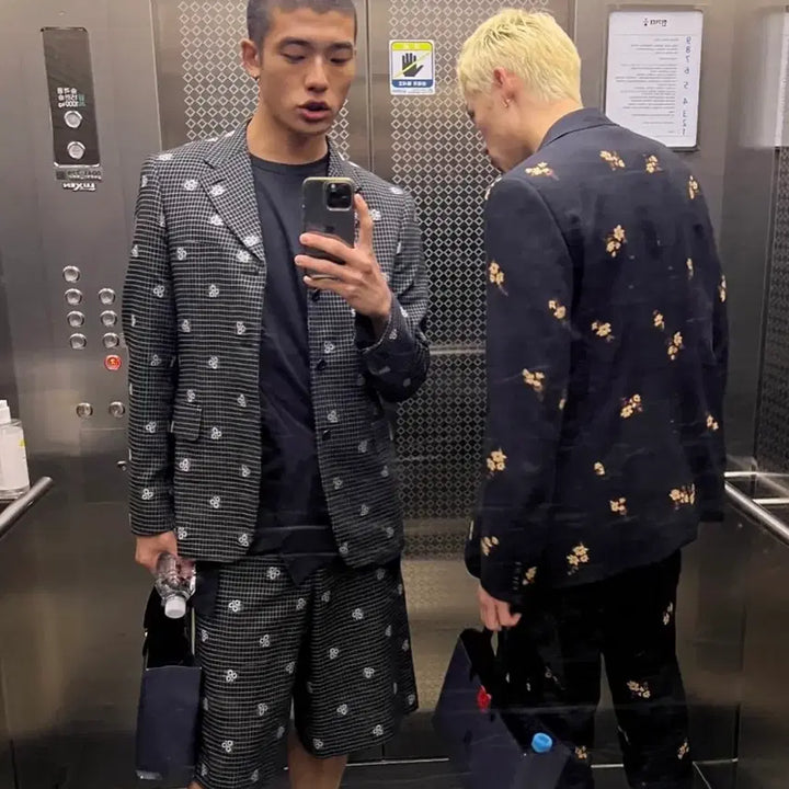 [SOLD OUT] 꼼데가르송 옴므플러스 / 25SS 자수 쇼츠 / XL