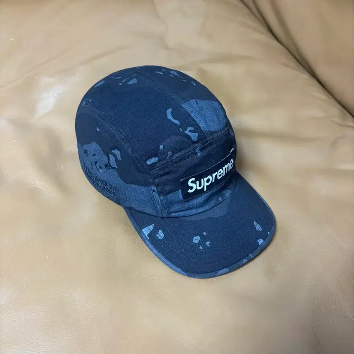 [BUNJANG] Supreme Camp Cap Overdyed Camo Black Hat / 슈프림 캠프캡 모자 박스로고 21ss 오버다이드 카모 블랙