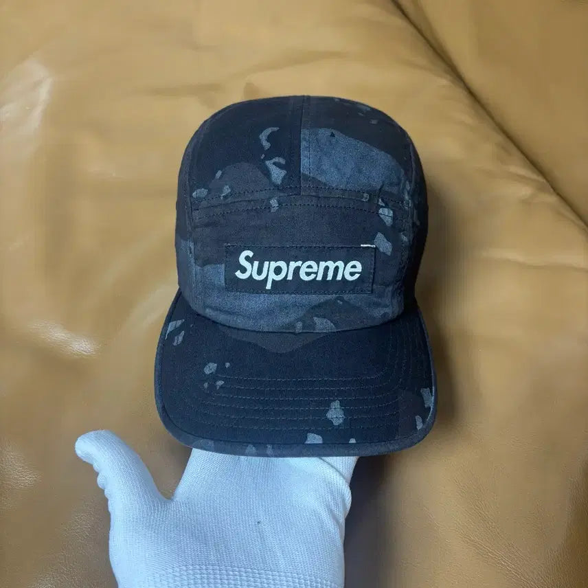 [BUNJANG] Supreme Camp Cap Overdyed Camo Black Hat / 슈프림 캠프캡 모자 박스로고 21ss 오버다이드 카모 블랙