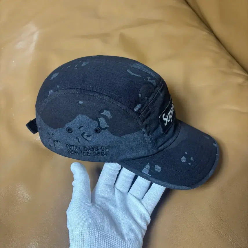 [BUNJANG] Supreme Camp Cap Overdyed Camo Black Hat / 슈프림 캠프캡 모자 박스로고 21ss 오버다이드 카모 블랙