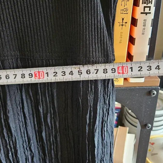 [BUNJANG] Black Sleeveless Long Dress / 블랙 롱 원피스 주름 텍스쳐 슬리브리스