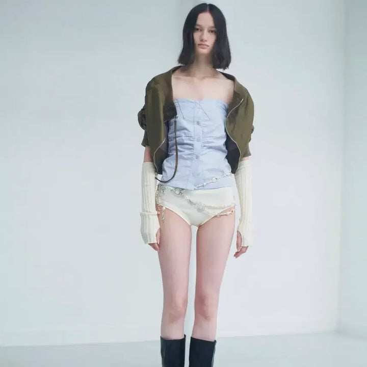 [BUNJANG] Low Classic Khaki Bomber Jacket / 로우클래식 카키 봄버자켓