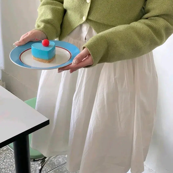 [BUNJANG] Darlings Studio Rabbit One-Piece Dress and Green Cardigan Set / 달링스튜디오 래빗원피스+그린 가디건 세트 판매합니다