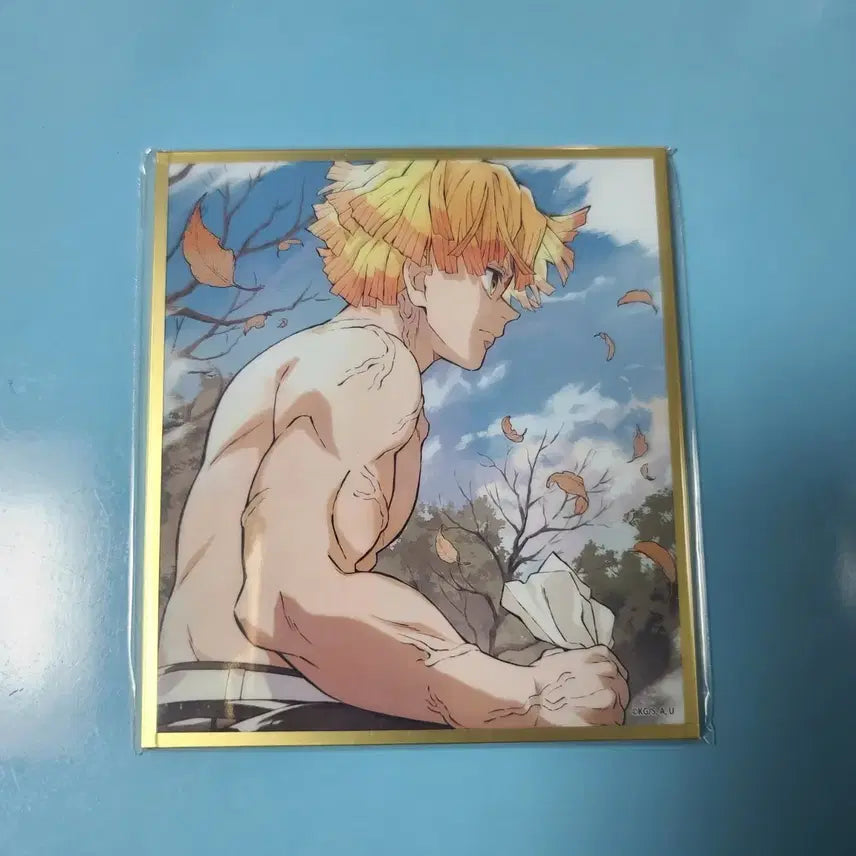 [BUNJANG] Demon Slayer Zenitsu Acrylic Shikishi / 귀멸의 칼날 귀칼 웹샵쿠지 아크릴색지 b20 젠이츠