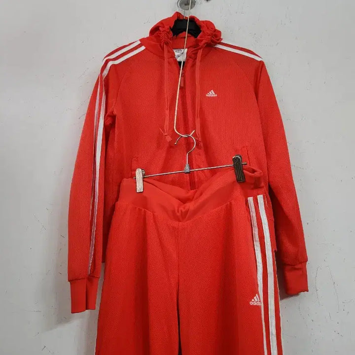 [BUNJANG] Adidas 3-Stripes Tracksuit Set Orange / 아디다스 삼선 트레이닝복 세트 오렌지