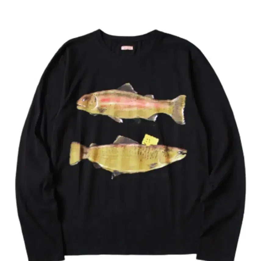 [BUNJANG] Kapital Black Long Sleeve Fish Print / 캐피탈 롱슬리브 블랙 4