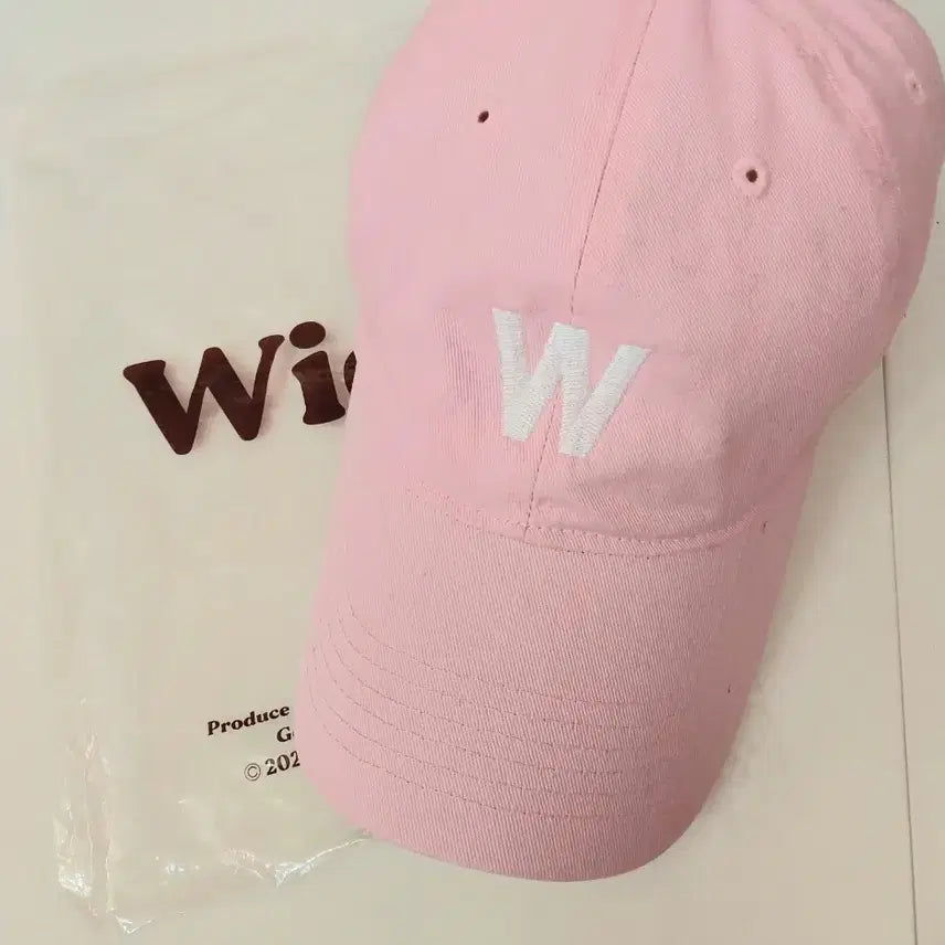 [SOLD OUT] 윅 W볼캡 라이트핑크