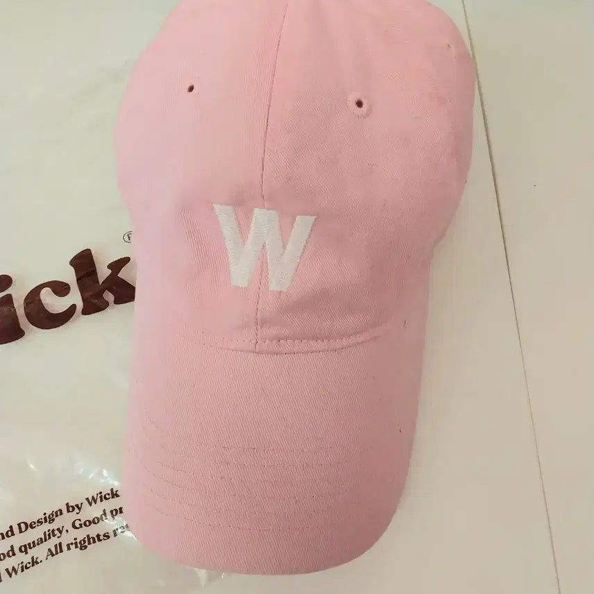 [SOLD OUT] 윅 W볼캡 라이트핑크