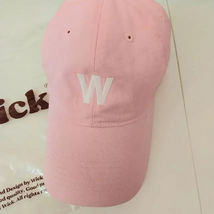[SOLD OUT] 윅 W볼캡 라이트핑크