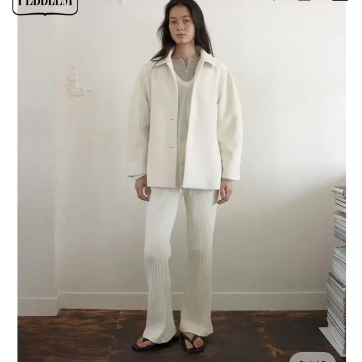 [BUNJANG] Pebblem Ivory Jacket / PEBBLEM  페블엠 아이보리 자켓