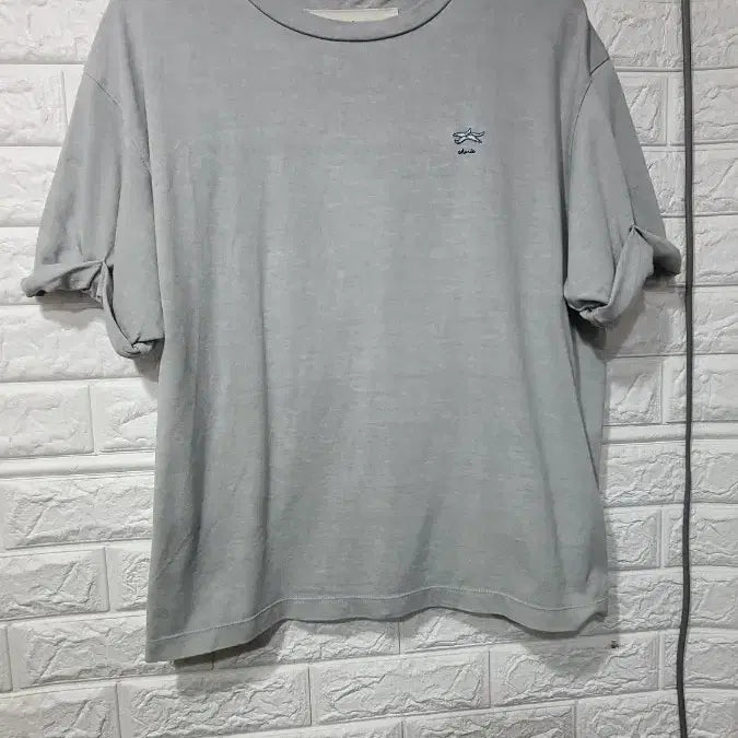 [BUNJANG] VILLA DE VIAPLAIN Light Gray Short Sleeve T-Shirt / 비아플레인 반팔 티셔츠