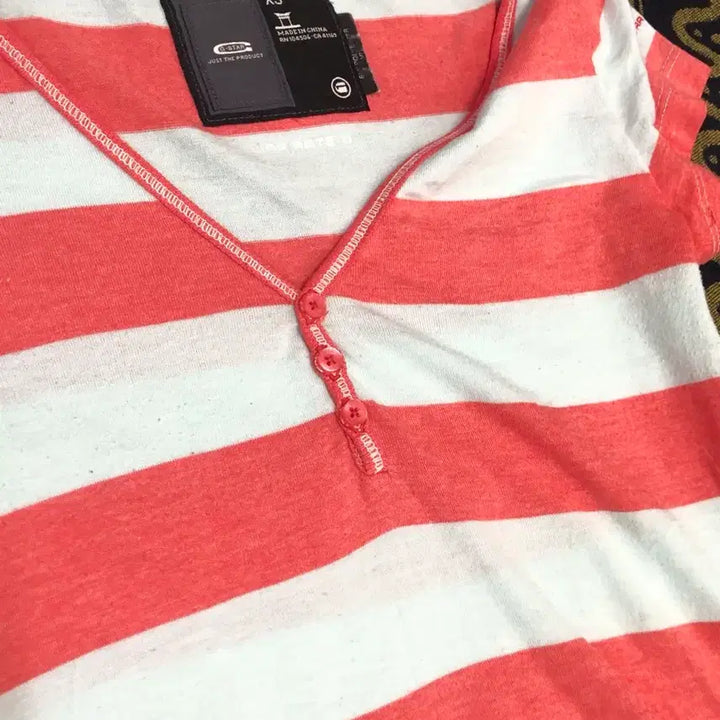 [BUNJANG] G-STAR Striped Henley Top / G-STAR striped henley top