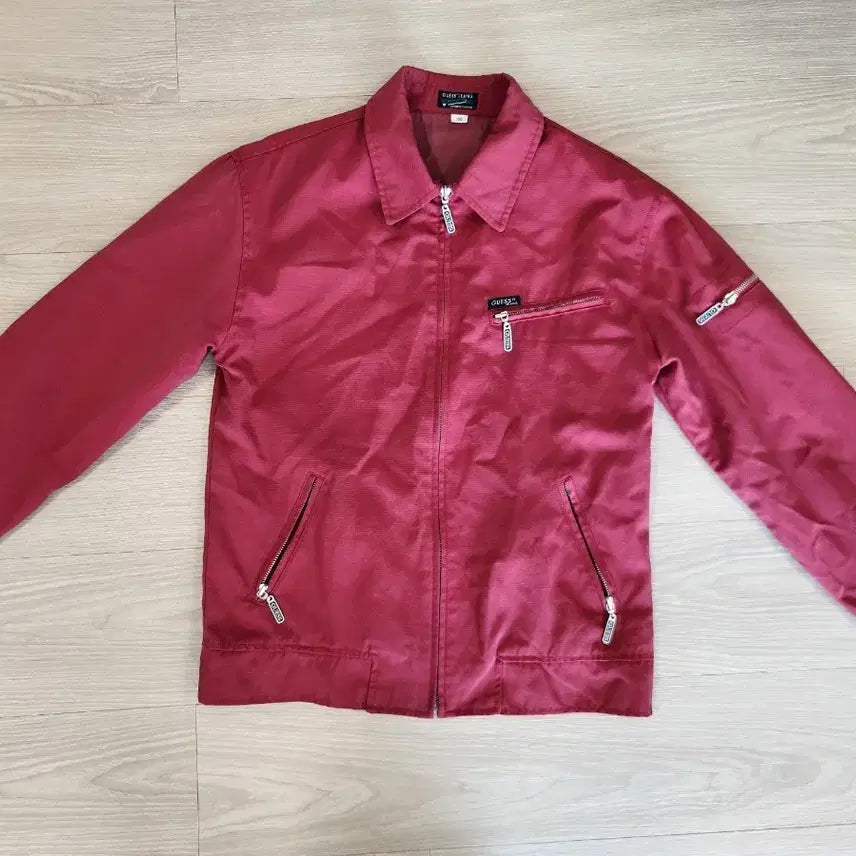 [BUNJANG] GUESS Burgundy Jacket / 게스 버건디 컬러 자켓 ... GUESS 남성 버건디 컬러 자켓  100
