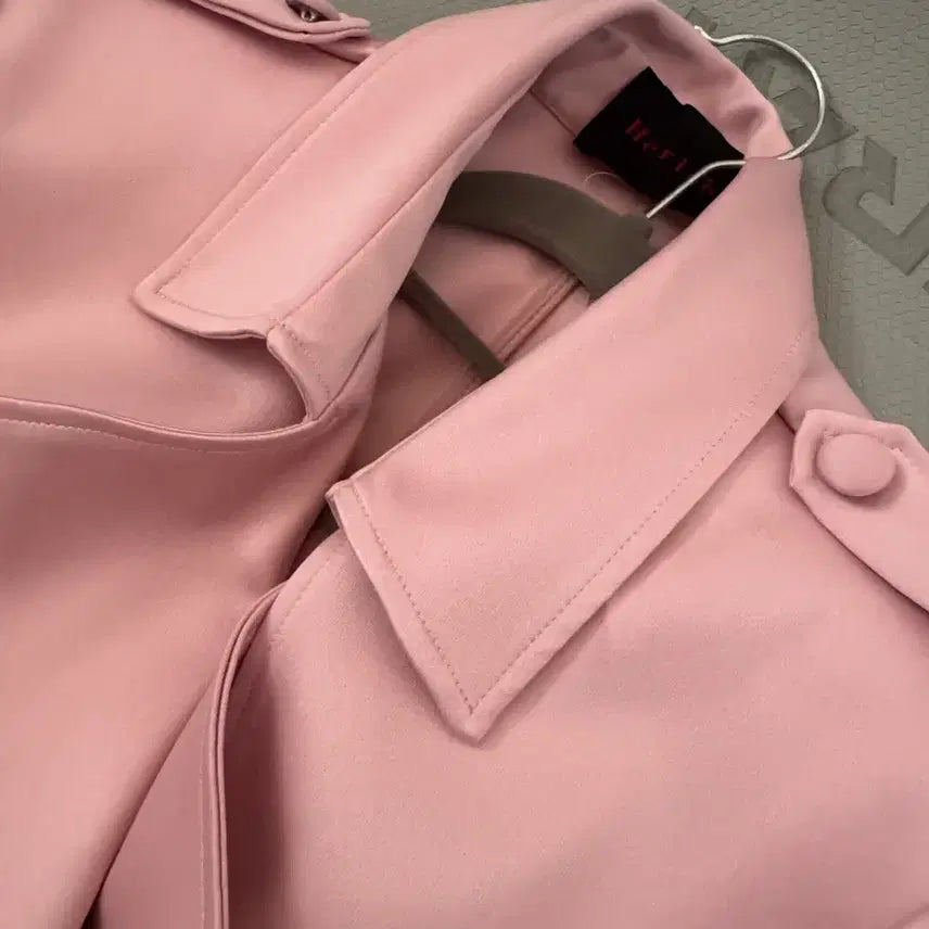 [BUNJANG] Dint Satin Trench Coat / 새틴트렌치핑크(딘트제품)