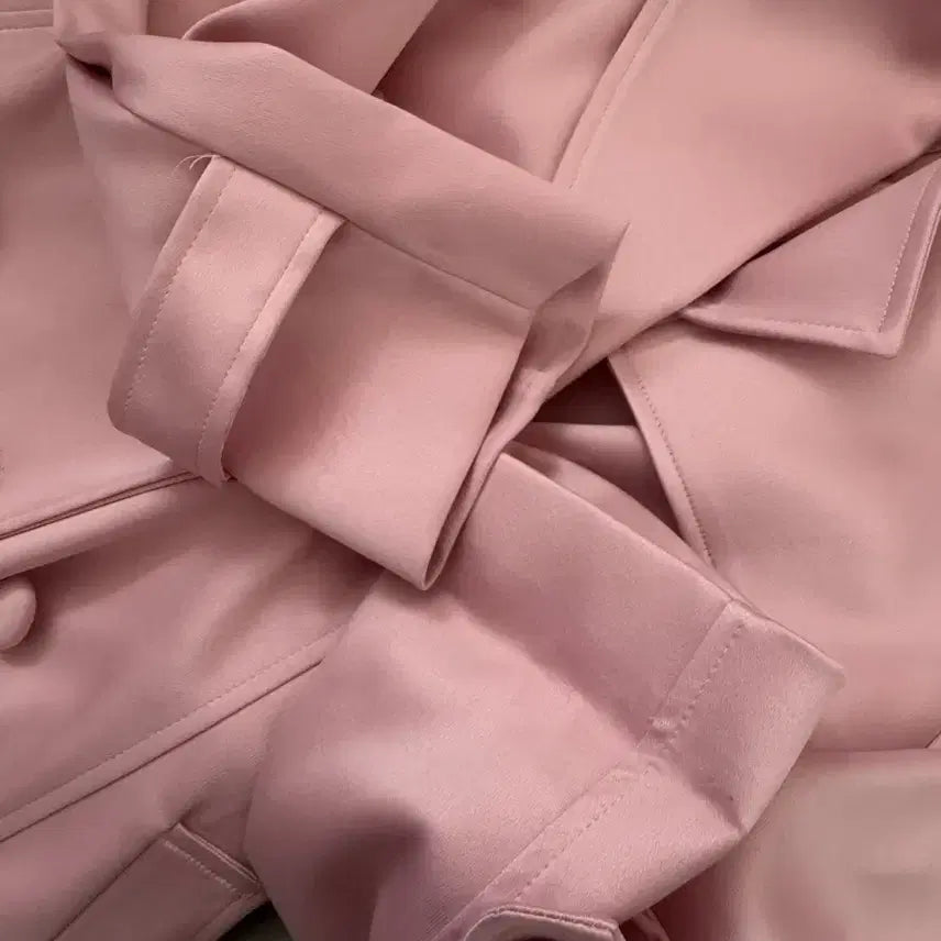 [BUNJANG] Dint Satin Trench Coat / 새틴트렌치핑크(딘트제품)