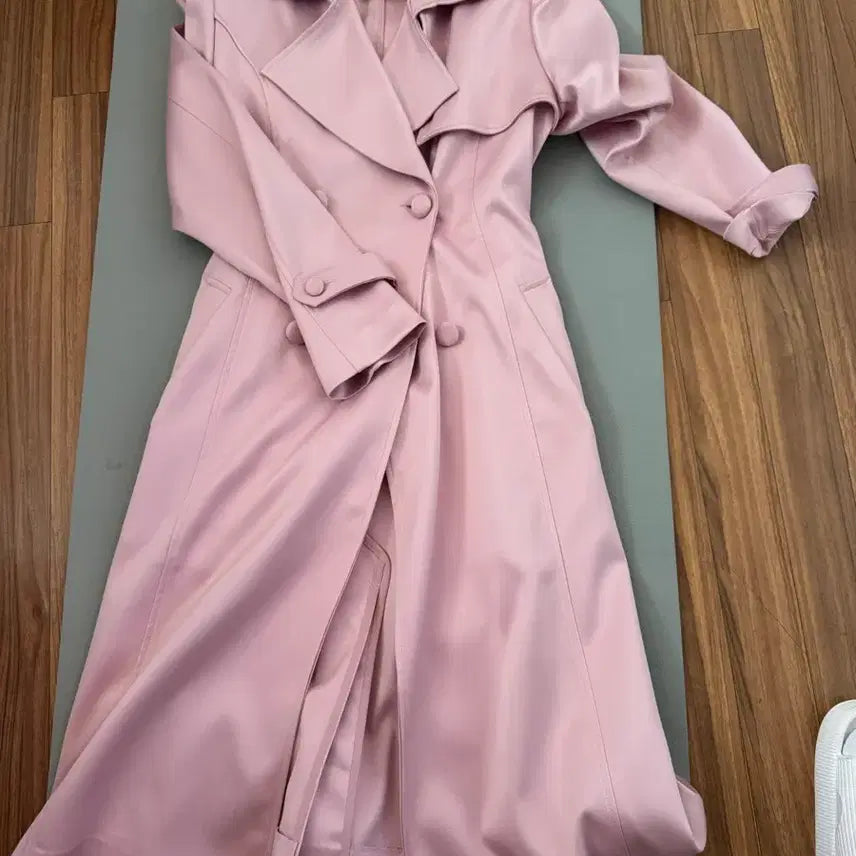 [BUNJANG] Dint Satin Trench Coat / 새틴트렌치핑크(딘트제품)