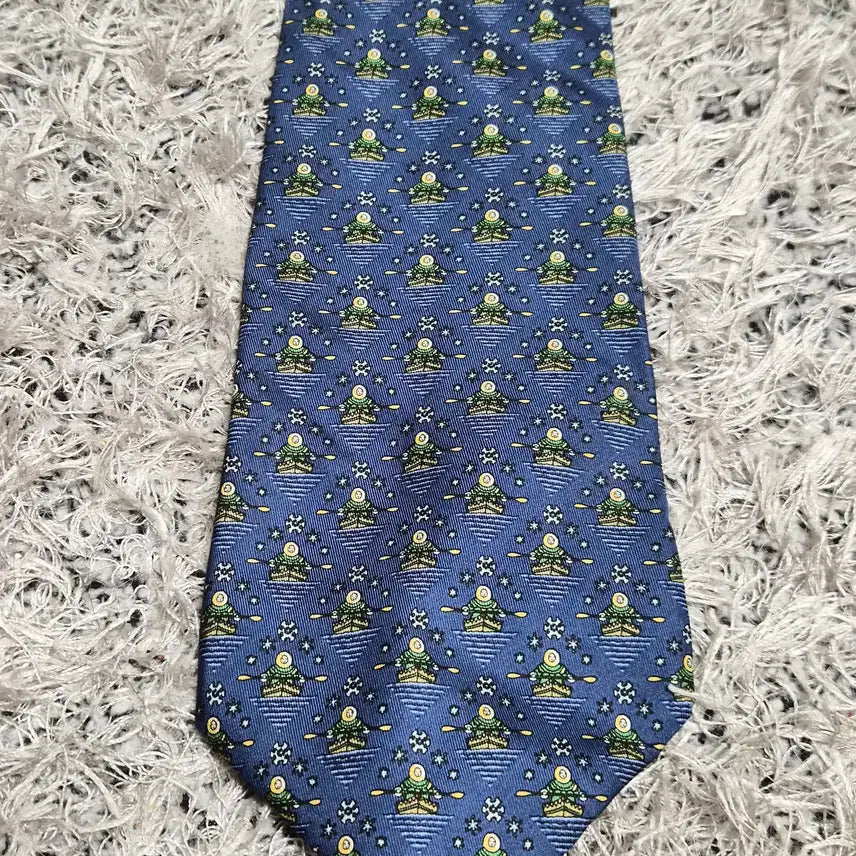 [BUNJANG] Ferragamo Pattern Tie / 페레가모Ferragamo 패턴 넥타이 Free - N20