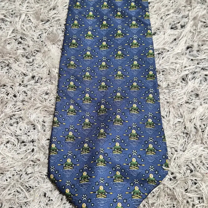 [BUNJANG] Ferragamo Pattern Tie / 페레가모Ferragamo 패턴 넥타이 Free - N20