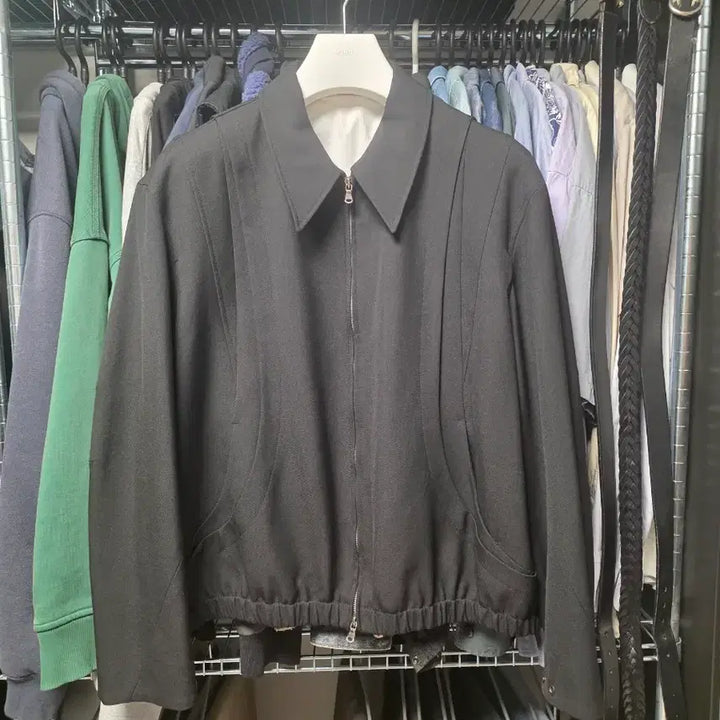 [BUNJANG] Coar Wool Blend Blouson Black L Size / 쿠어 울 블루종 L사이즈