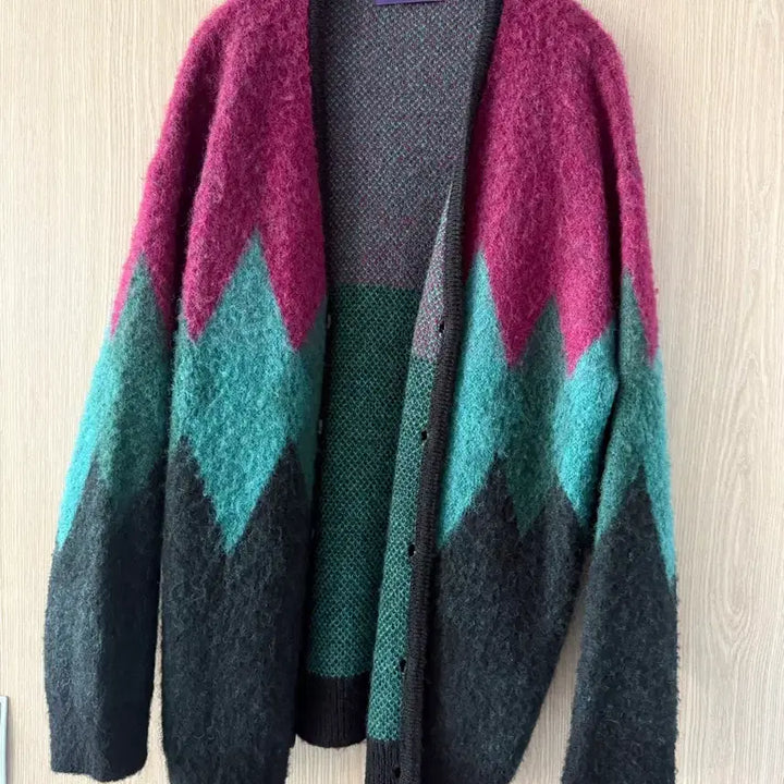 [BUNJANG] Beslow Purple Mohair Cardigan / 비슬로우 퍼플 모헤어 가디건