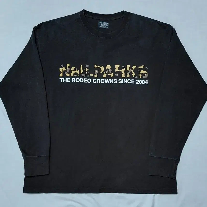 [BUNJANG] Rodeo Crowns Leopard Back Panel Sweatshirt / [L] 로데오 크라운즈(Rodeo Crowns) 백패널 레오파드 맨투맨