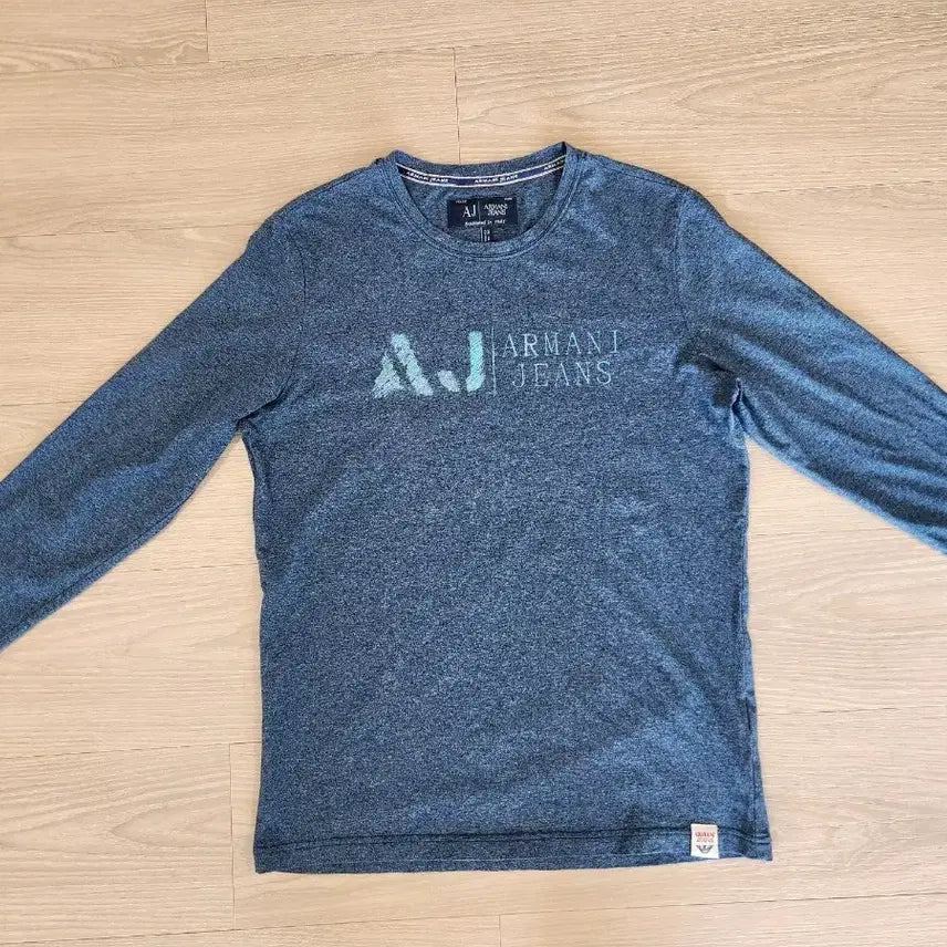 [BUNJANG] Armani Jeans Blue Long-Sleeve T-Shirt / 아르마니진스 블루 긴팔 티셔츠