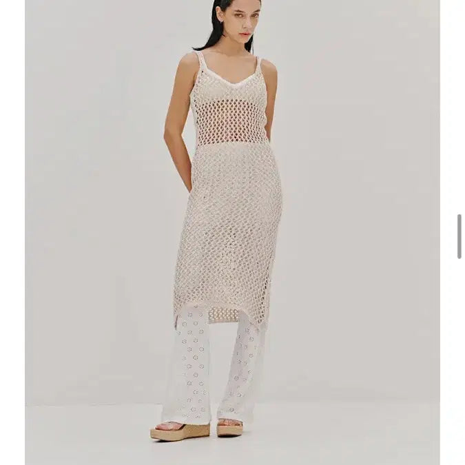 [BUNJANG] Audier Lace Bootcut Banding Pants / 새상품)오디에르 레이스 부츠컷 밴딩팬츠 Free