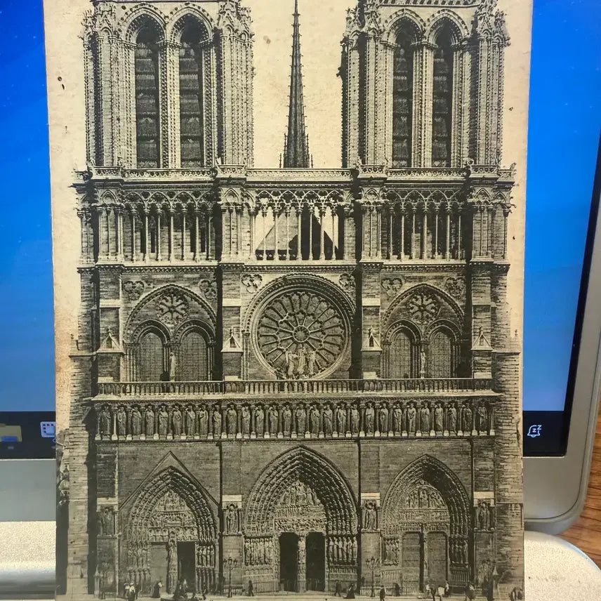 [BUNJANG] 1913 Paris Notre-Dame Cathedral Postcard - Pre-WWI Era / 1913년 - 프랑스 파리 노트르담 대 성당 - 1차 세계대전 직전