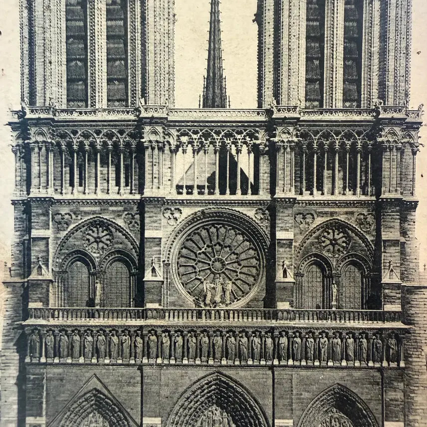 [BUNJANG] 1913 Paris Notre-Dame Cathedral Postcard - Pre-WWI Era / 1913년 - 프랑스 파리 노트르담 대 성당 - 1차 세계대전 직전