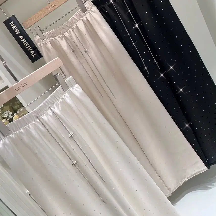 [BUNJANG] Imported Satin Cubic Pants / 수입의류 샤틴 큐빅 팬츠