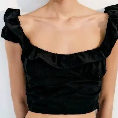 [BUNJANG] Zara Black Off-Shoulder Top / 자라 블랙 오프숄더 탑