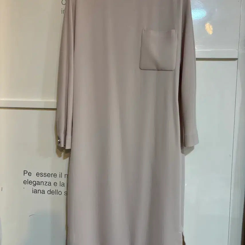 [BUNJANG] Jigott Beige Pocket Point Long Dress / Jigott지고트연베이지 롱 포켓포인트원피스