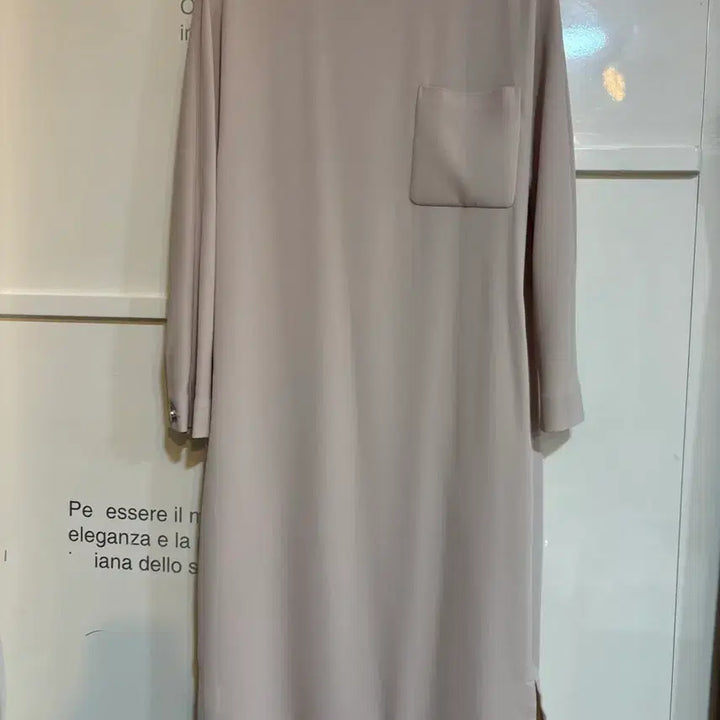 [BUNJANG] Jigott Beige Pocket Point Long Dress / Jigott지고트연베이지 롱 포켓포인트원피스