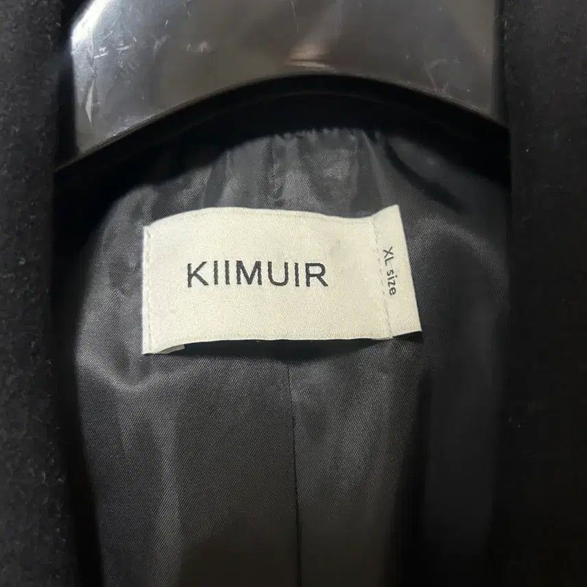 [BUNJANG] KIIMUIR Black Double Maxi Coat XL / KIIMUIR 블랙 대디핏 더블 맥시 코트 XL