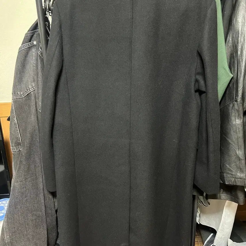 [BUNJANG] KIIMUIR Black Double Maxi Coat XL / KIIMUIR 블랙 대디핏 더블 맥시 코트 XL