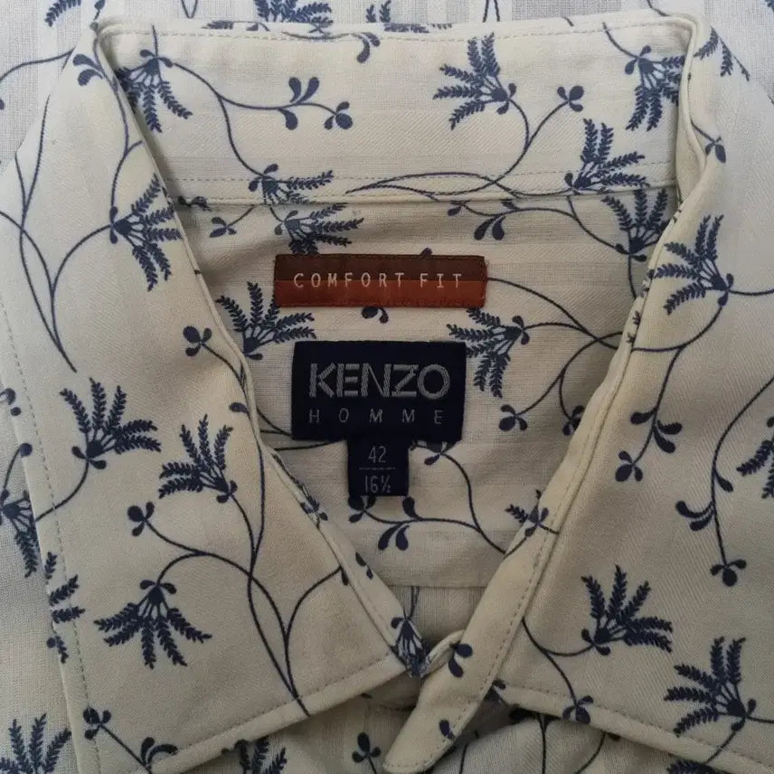 [BUNJANG] KENZO HOMME Cotton Floral Pattern Shirt / KENZO HOMME 셔츠 (100% 코튼)