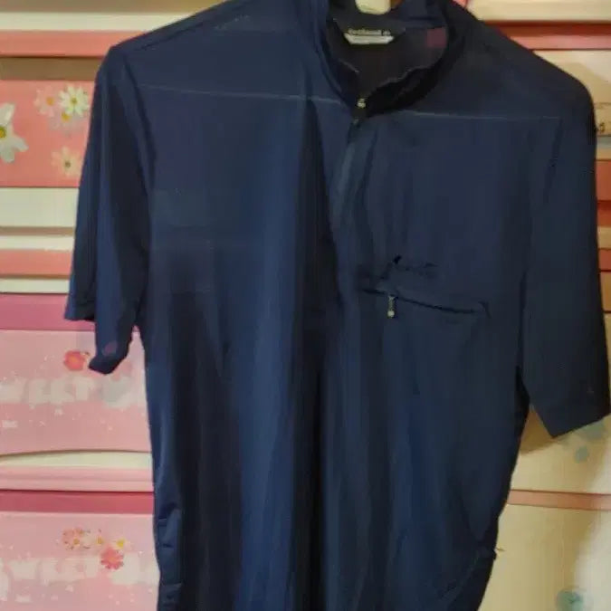 [BUNJANG] Navy Sleeveless T-shirt / 시원한네이비반팔티셔츠세탁완료 95사이즈