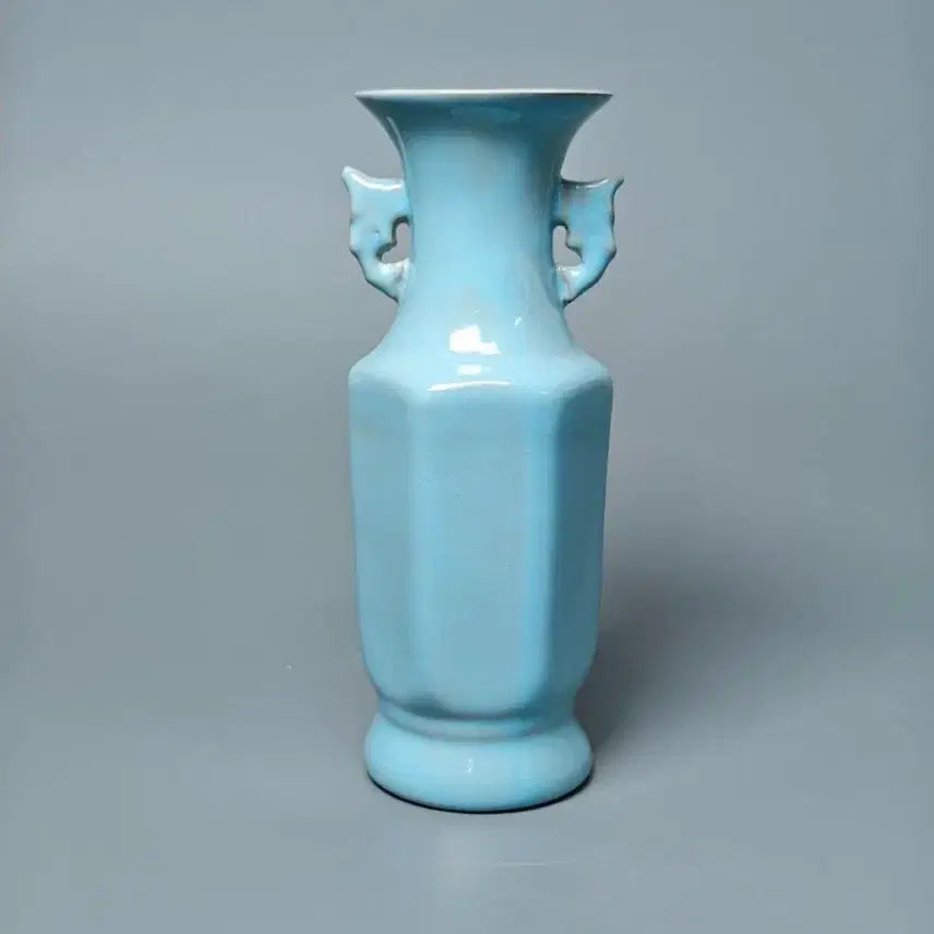 [BUNJANG] Northern Song Dynasty Celadon Porcelain Fish Dragon Square Vase Antique / 북송 여요 천청유 어룡이 사각병 중국도자기 골동품 미술품 수집품